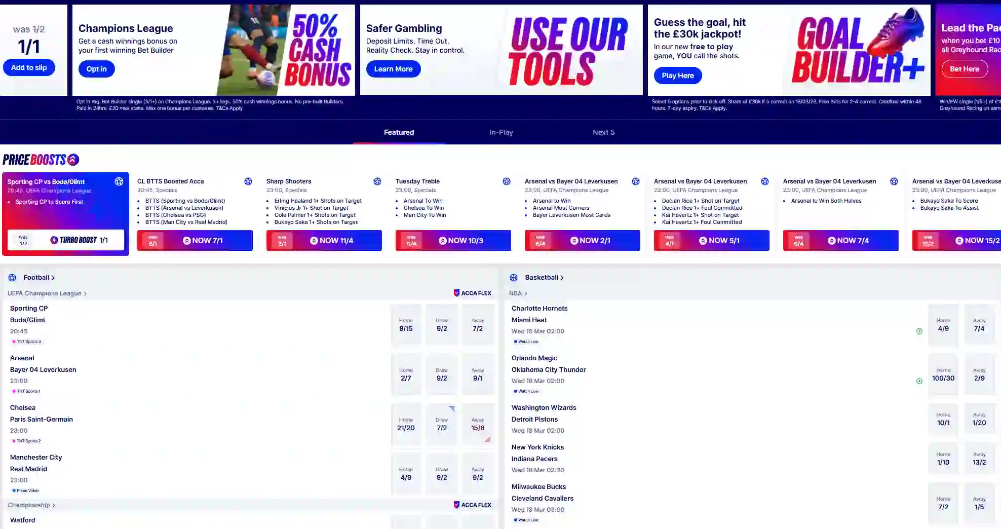 Betfred UK sportsbook and casino